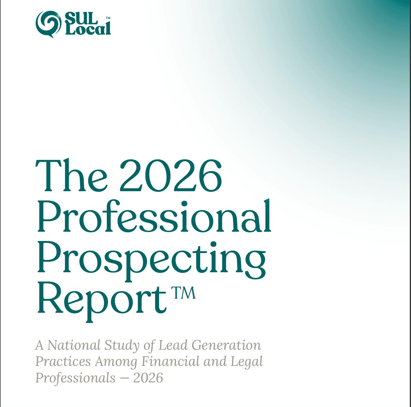 The 2026 Professional Prospecting Report